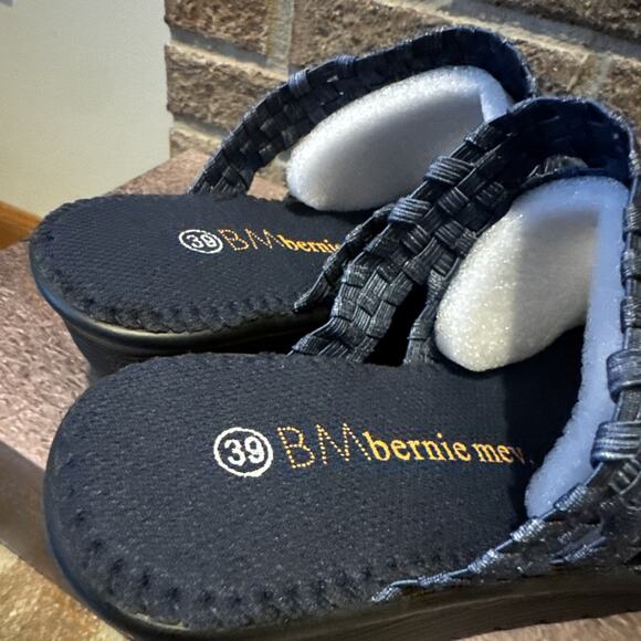 Bernie Mev Lauren Jeans Color Blue Wedge US 8 39 New In Box - Picture 11 of 12